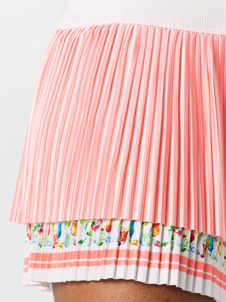 Lucky In Love Womens Long Cocktail Picnic Pleat Skirt