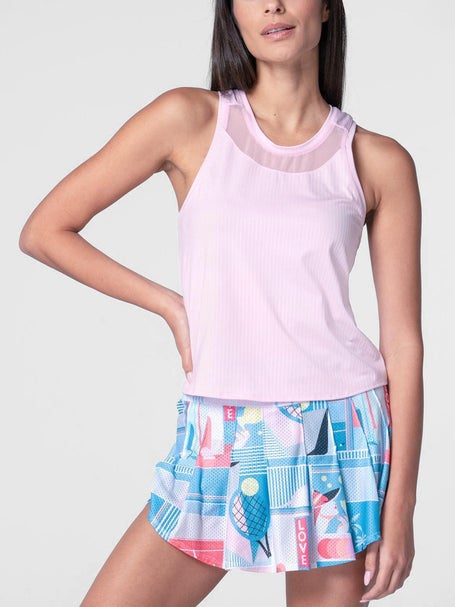 Lucky In Love Womens Linen Goddess Hip Fit Tank