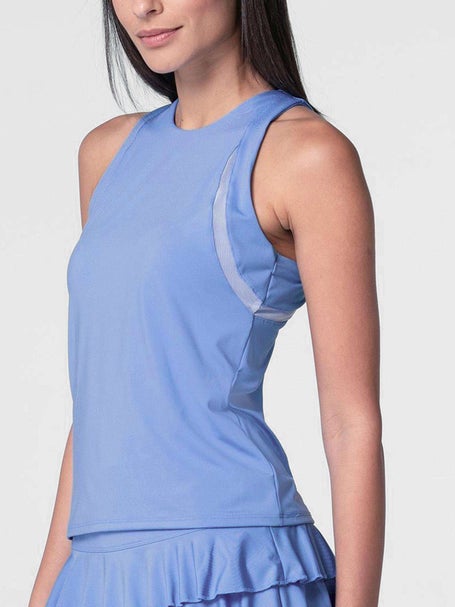 Lucky In Love Womens Linen High Neck Action Tank