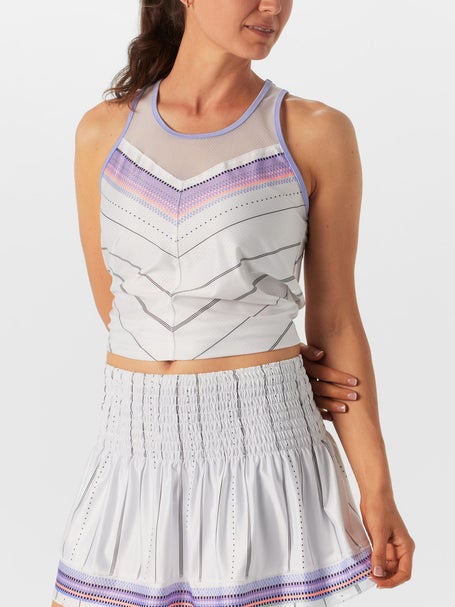 Lucky In Love Womens Lavender Love Tie Back Tank