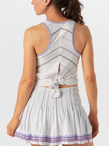 Lucky In Love Womens Lavender Love Tie Back Tank