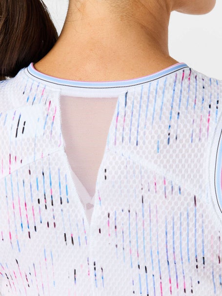 Lucky In Love Womens Love Me Blue Tie Back Tank