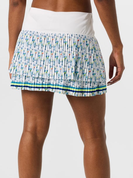 Lucky In Love Womens Long Martini Gras Pleat Skirt