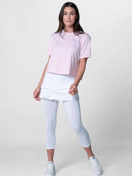 Lucky In Love Womens L-UV Power Box Top - Pink