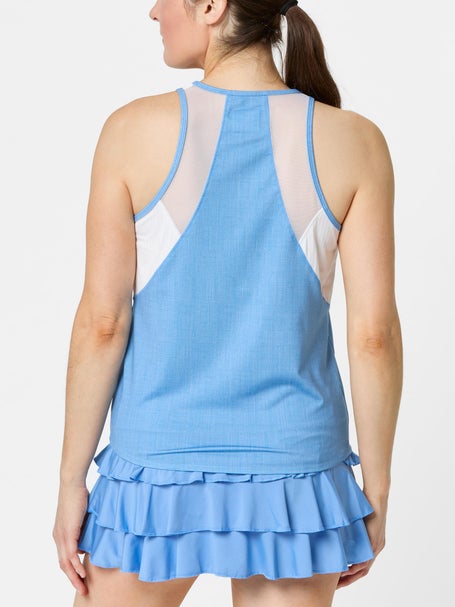 Lucky In Love Womens Linen Play Tank