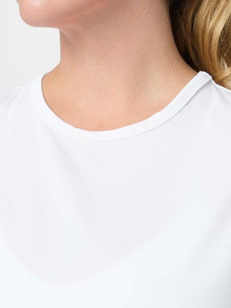 Lucky In Love Womens L-UV Power Box Top - White