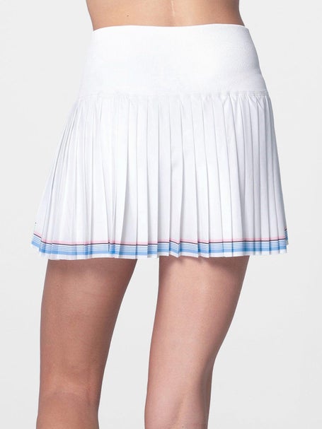 Lucky In Love Womens Linen Streak Pleat Skirt