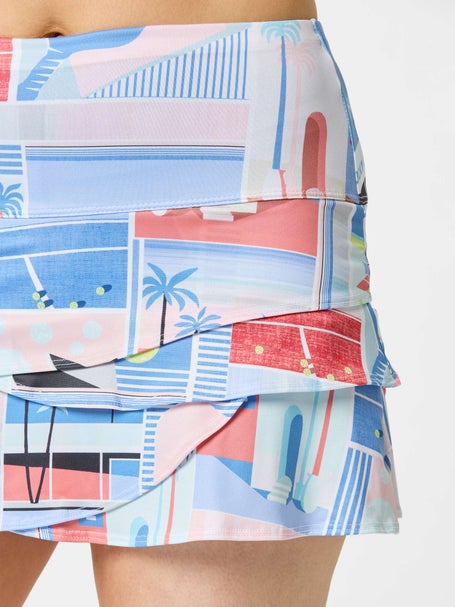 Lucky In Love Womens Linen Vision Pickleball Skirt