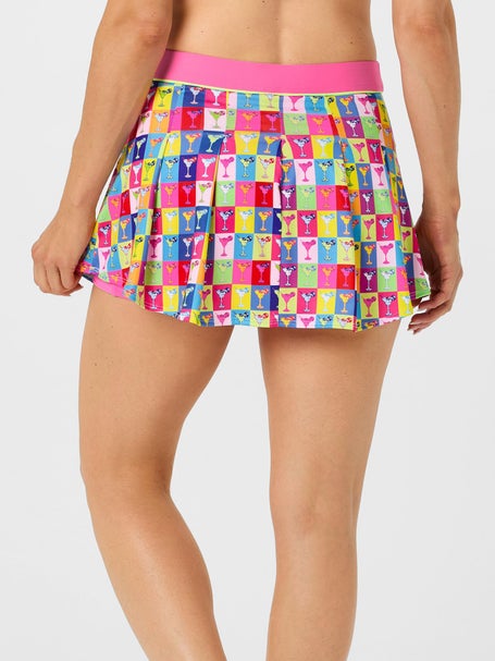 Lucky In Love Womens Margarita Pop Art Pleat Skirt