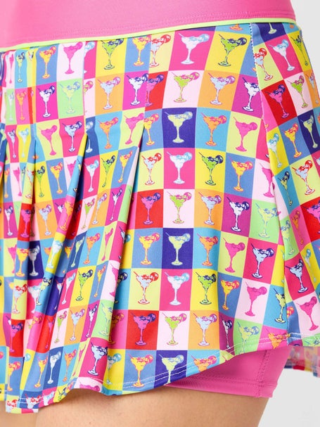 Lucky In Love Womens Margarita Pop Art Pleat Skirt