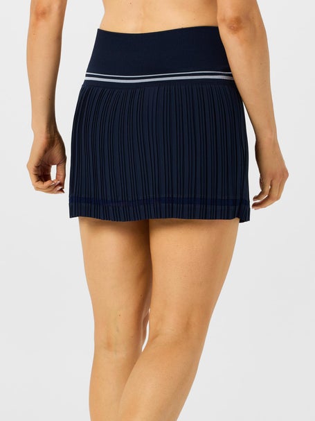 Lucky In Love Womens Motion Pleat Skirt - Navy
