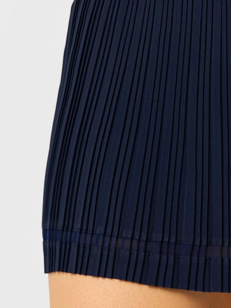Lucky In Love Womens Motion Pleat Skirt - Navy