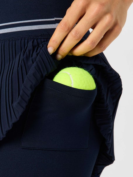 Lucky In Love Womens Motion Pleat Skirt - Navy