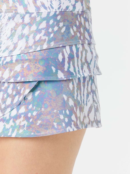 Lucky in Love Womens Oil Slick Scallop Skirt