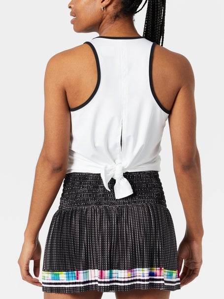 Lucky In Love Womens Off Tropic Tie Back Tank