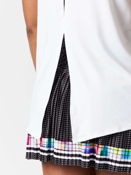 Lucky In Love Womens Off Tropic Tie Back Tank