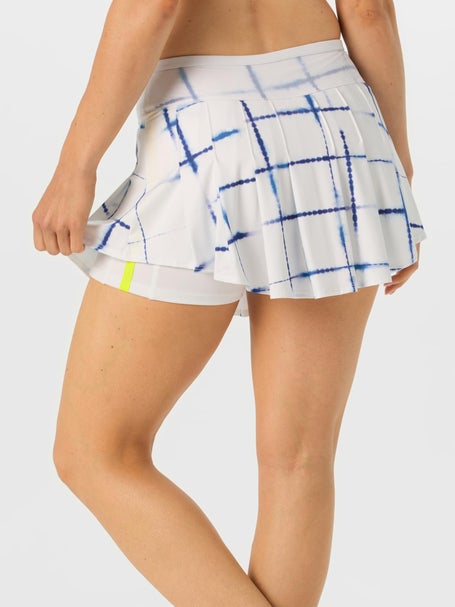 Lucky In Love Womens Shibori Plaid Skirt