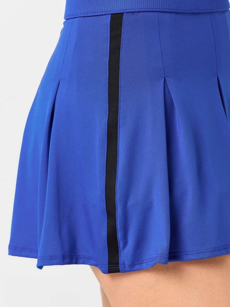 Lucky In Love Womens Stripe Pleat Party Skirt