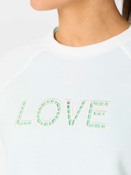 Lucky in Love Womens Riviera Breeze Love Pullover