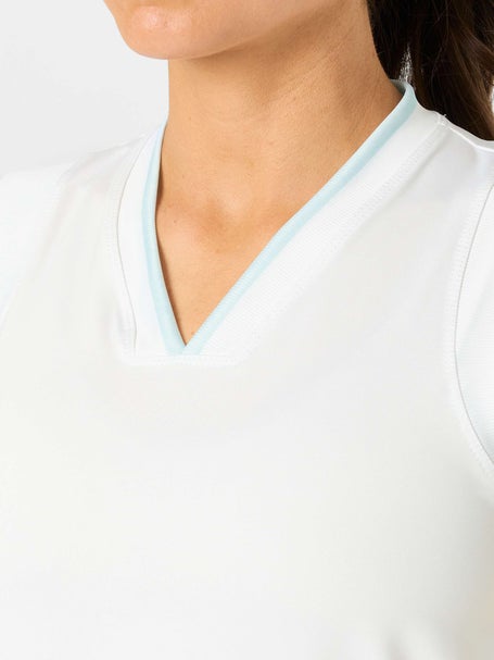 Lucky in Love Womens Riviera Breeze Club V-Neck Tank