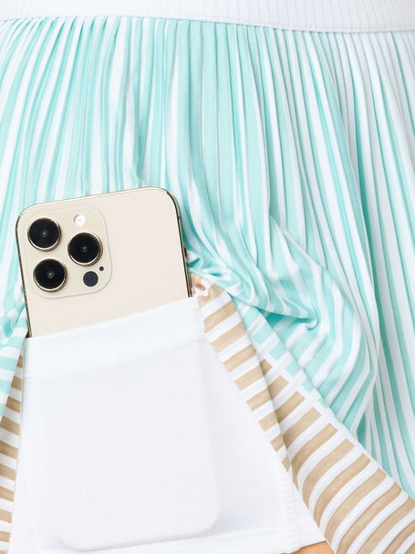 Lucky in Love Womens Riviera Love Pleat Skirt