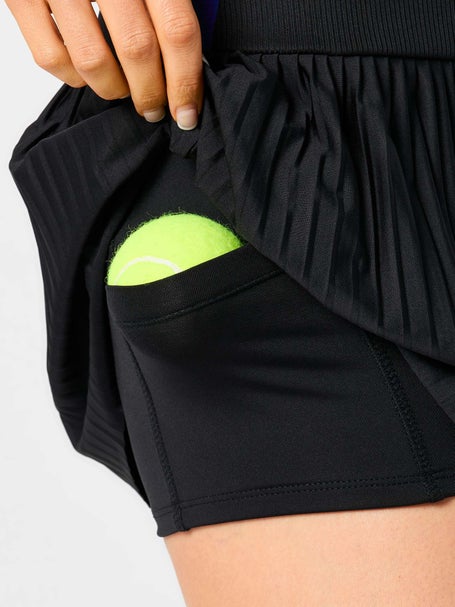 Lucky In Love Womens Racer Rib Pleat Skirt