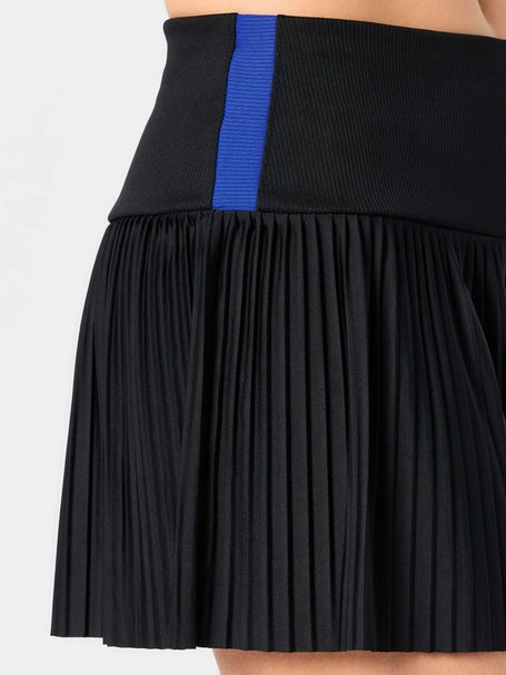 Lucky In Love Womens Racer Rib Pleat Skirt