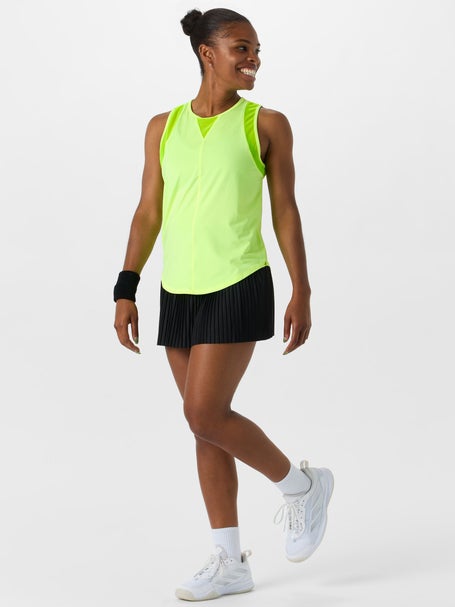 Lucky In Love Womens L-UV Chill Out Tank - Lemon