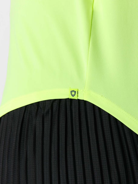 Lucky In Love Womens L-UV Chill Out Tank - Lemon