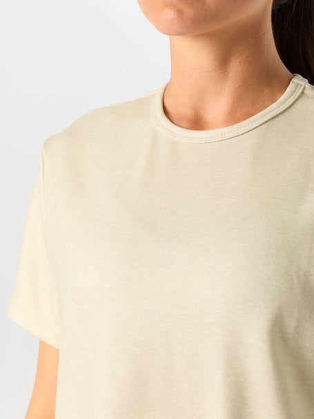 Lucky In Love Womens Shimmer Renew Heather Top