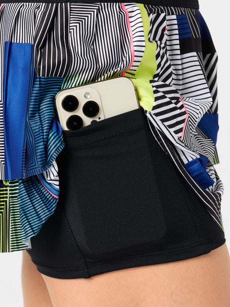 Lucky In Love Womens Stripe It Up Pleat Skirt