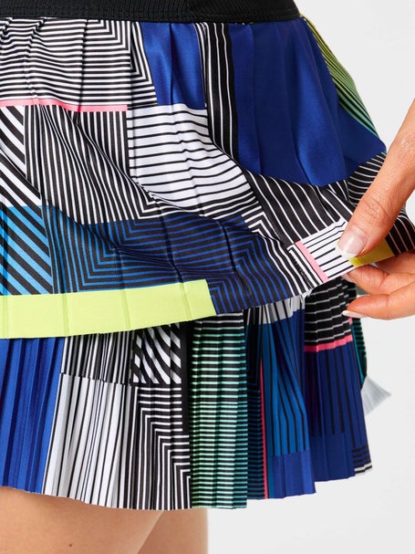 Lucky In Love Womens Stripe It Up Pleat Skirt