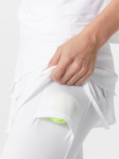 Lucky in Love Womens Scallop Skirt Capri White