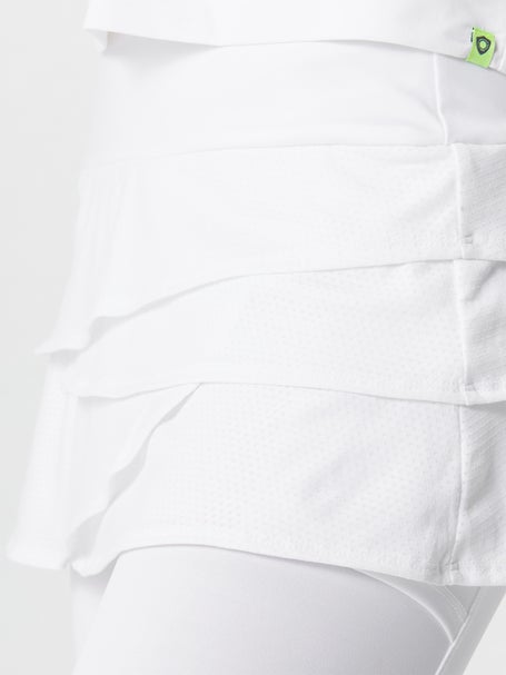 Lucky in Love Womens Scallop Skirt Capri White