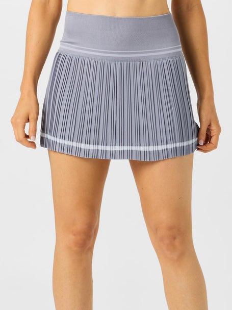 Lucky In Love Womens Motion Pleat Skirt - Grey