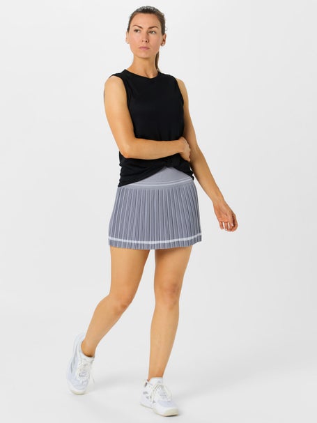 Lucky In Love Womens Motion Pleat Skirt - Grey