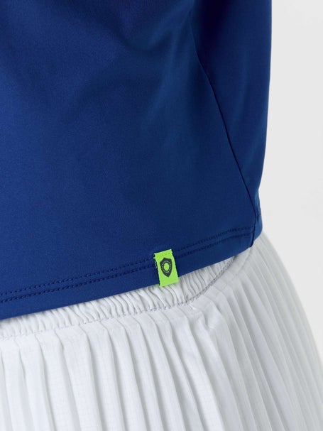 Lucky In Love Womens L-UV Power Box Top - Blue