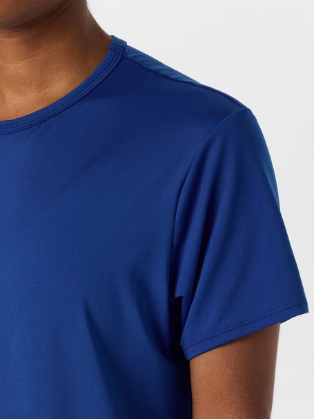 Lucky In Love Womens L-UV Power Box Top - Blue