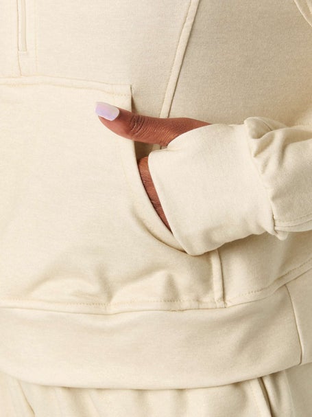 Lucky In Love Womens Shimmer Renew Heather Quarter Zip