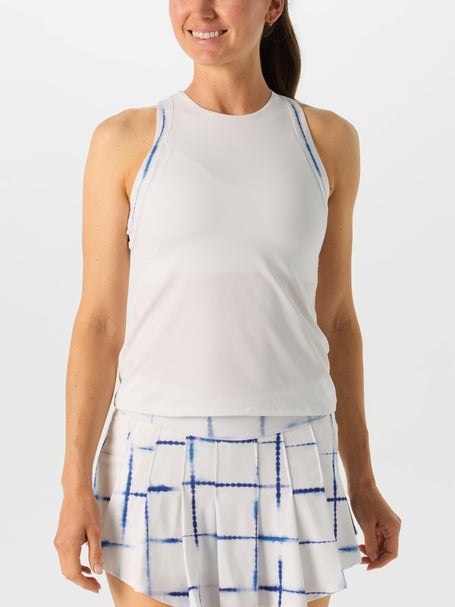 Lucky In Love Womens Shibori Stripe Tank