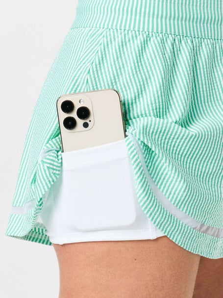 Lucky in Love Womens High Waist Seersucker Skirt-Capri