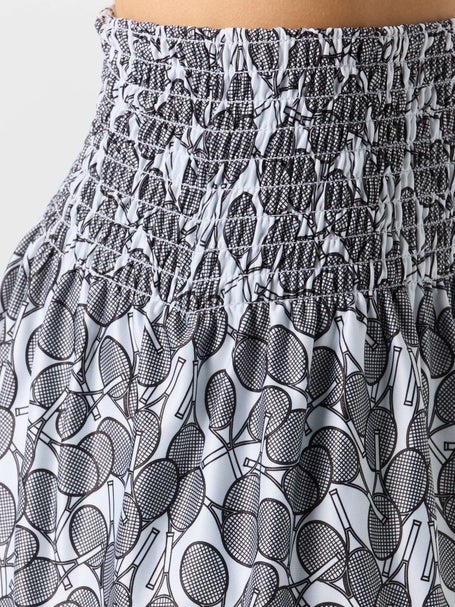 Lucky In Love Womens Long Tennis Hippy Smocked Skirt