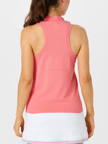 Lucky In Love Womens Retro Seamless Sleeveless Polo