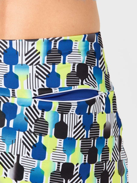Lucky In Love Womens Stripe It Up Pickleball Skirt