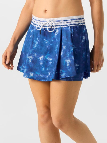 Lucky In Love Womens Shibori Stripe High Waist Skirt