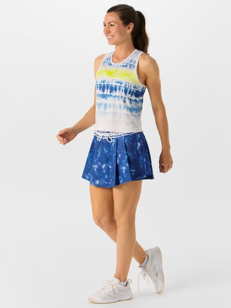 Lucky In Love Womens Shibori Wave Tank