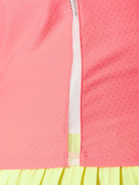 Lucky In Love Womens Sunset Spin Shimmer V-Neck Tank