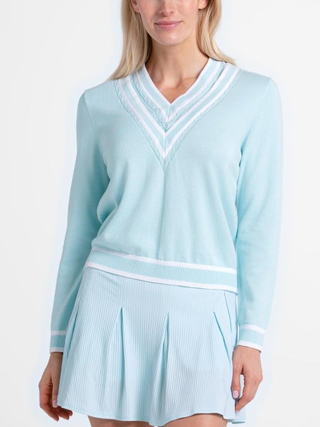 Lucky in Love Womens Riviera Victory V-Neck Sweater