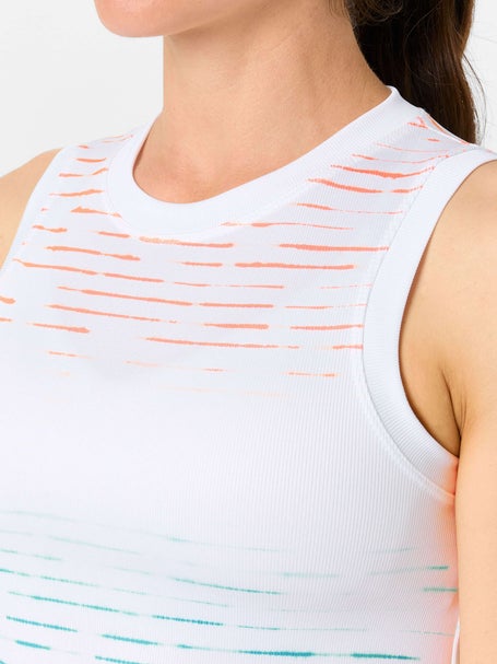 Lucky in Love Womens Waves Rising Tides Muscle Tank