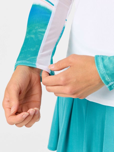 Lucky in Love Womens Waves Sun Beat Long Sleeve